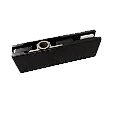 herraje para de puerta flotante a cierre de pivot superior negro