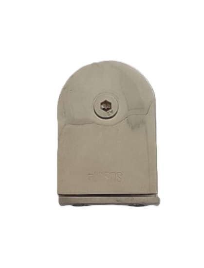 Conector simple largo para mampara inoxidable