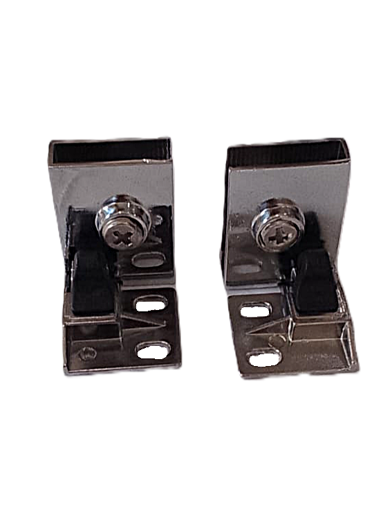 Juego de Bizagras de vitrina con Tope Para vidrio de 1/4