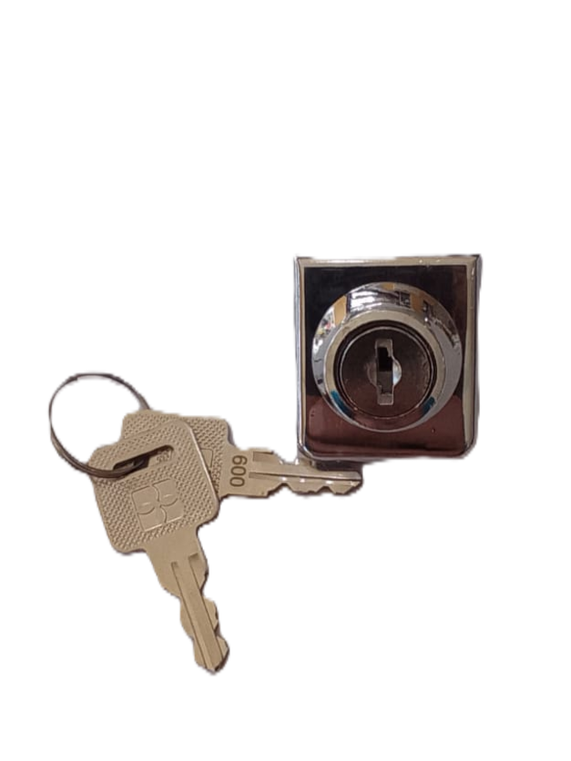 Llavin de Vitrina de una hoja Para Vidrio de 1/4